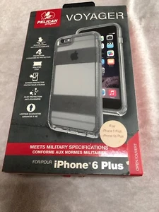 Pelican Voyager Case and Holster fit iPhone 6 Plus /6s Plus - Clear / Light Gray - Picture 1 of 7