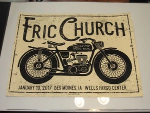 Eric Church Des Moines Holdin' My Own Tour Gig Poster 01/19/17 # 28/100 - Picture 1 of 2