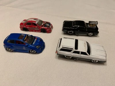 Muscle Machines 压铸 4 件 Olds Vista Cruiser Subaru WRX 本田思域调谐器 — 第 1/4 张图片