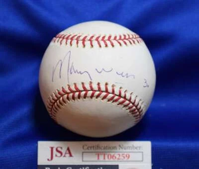 Maury Wills JSA Cert Autograph Major League OML Signed BasebaLL - Image 1 of 2