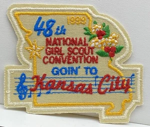 Rare Vintage 1999 48th National Girl Scout Convention Patch Goin' to Kansas City - Picture 1 of 3