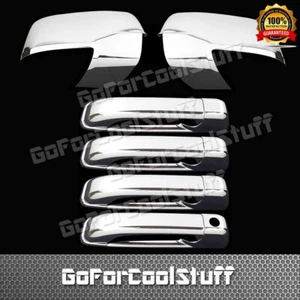 For 2009 10 11 2012 Dodge Ram 4 Door Handle+Mirror W/ TURNING LIGHT Chrome Cover - Picture 1 of 2