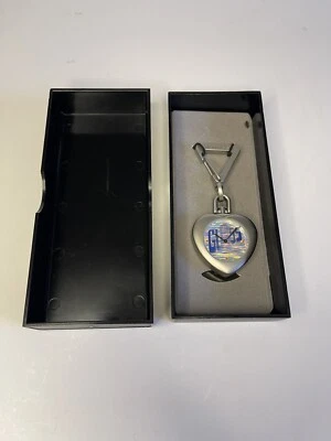 Guess Iridescent Multi Color Quartz Pocket Watch Dial Japan Movement Keychain - Image 1 of 4