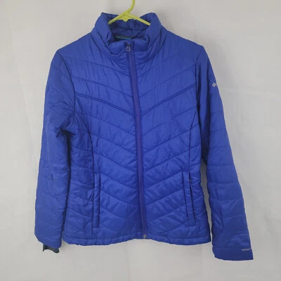 Chaqueta COLUMBIA Mujer Talla MEDIANA Morning Light II Puffer AZUL Cremallera Completa Omni Heat Foto 1 de 4