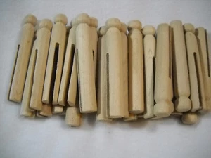 26 alfileres de madera para muñeca de 3,75" sin terminar - Imagen 1 de 2
