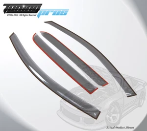 Light Gray Rain Visor Deflector 4pcs Out Channel For Nissan Titan Crew Cab 04-15 - Picture 1 of 3
