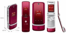 Epic Original Motorola Razr K1 Red 100% Unlocked Phone 2G Warranty Collection v3