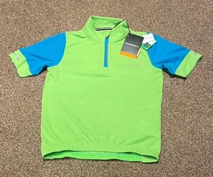 Camiseta deportiva de manga corta para ciclismo Muddy Fox en verde/azul - niños 7-8 - Imagen 1 de 4