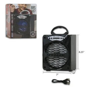 BLACKMORE BRS1107 250 WATT PORTABLE RECHARGEABLE USB BLUETOOTH BOOMBOX SPEAKER - Picture 1 of 1