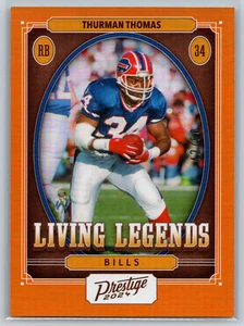 Thurman Thomas 2024 Panini Prestige Living Legends Xtra Points Orange /50 LL-TTS - Picture 1 of 2