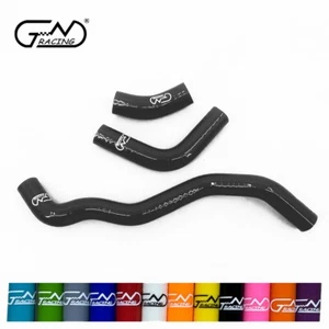 Silicone Radiator Coolant Hose Kit Fit 2000-2017 Suzuki DRZ400S DRZ400SM Black - Picture 1 of 10
