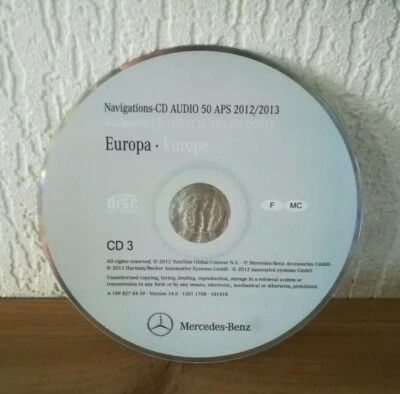 CD Navigation Mercedes AUDIO 50 APS NTG2 FRANCE FRANKREICH 2012/2013 V14.0 - Bild 1 von 2