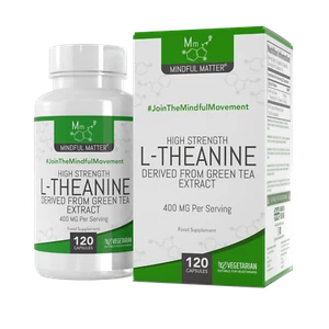 L Theanin | 120 Kapseln 400mg | Nootropika Stress Entspannung Fokus & Gedächtnis - Bild 1 von 18
