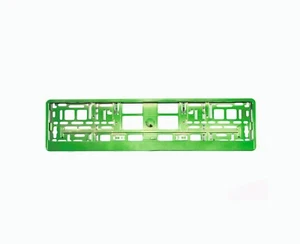 European License Number Plate Frame Holder Any Car Universal Glossy Green - Picture 1 of 3