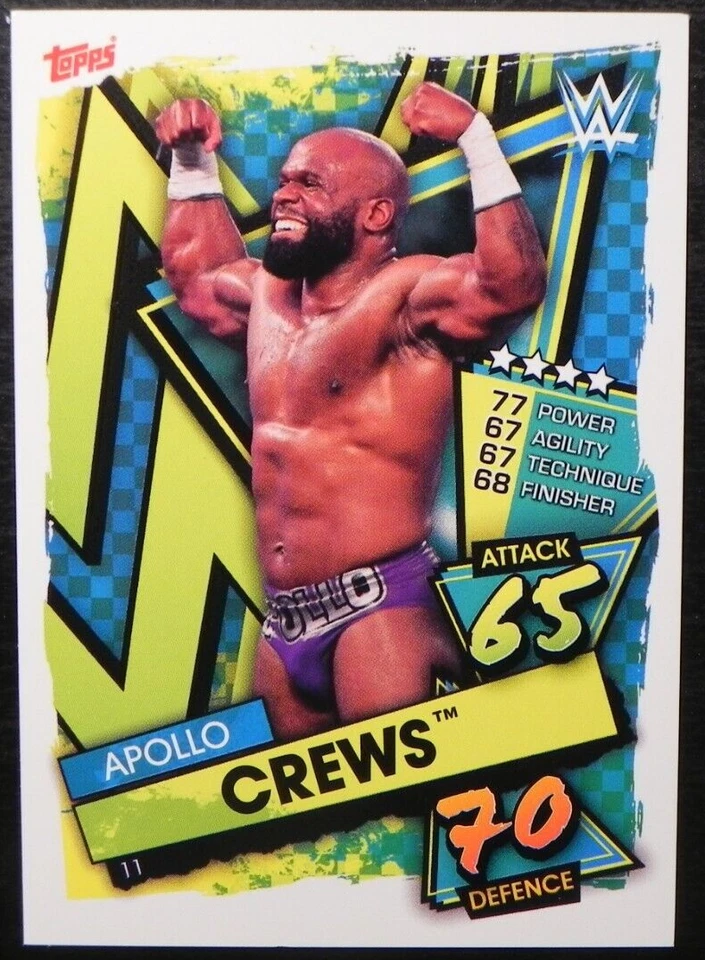 2021 Topps Slam Attax WWE #11 Apollo Crews - Image 1 of 2