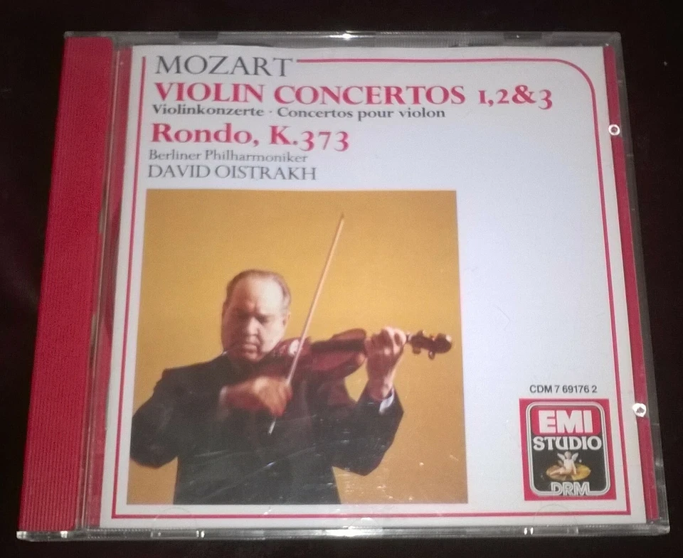 Oistrakh Mozart Violin Concertos Nos. 1, 2 & 3 CD EMI CDM 7 69176 2 W. Germany Foto 1 de 3