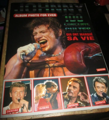 Johnny Hallyday-Collector 100 concerts cultes-Album photo for ever- - Photo 1/2