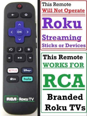 Pre-Owned RCA Roku TV Remote *NOT FOR ROKU STREAMING DEVICES* 3226001058 - Image 1 of 3
