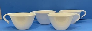 Corelle Livingware by Corning White Stackable Glass Coffee Cups Set of 4 - Picture 1 of 5