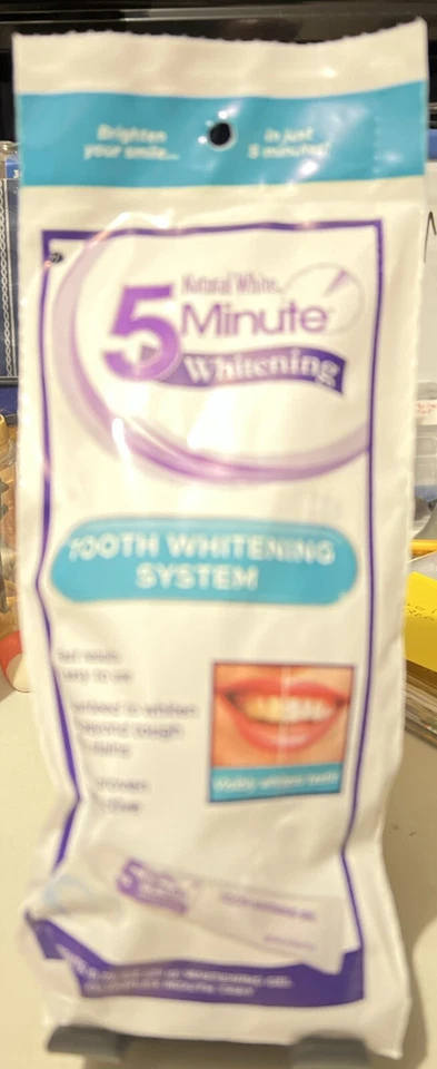 Natural White 5 Minute Teeth Whitening gel w/ Duplex Mouth Tray NEW - Image 1 of 4