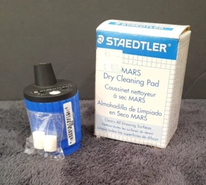 Staedtler Sharpener Lead Pointer Tub Pencil Drafting & Mars Dry Cleaning Pad (2) - Picture 1 of 11