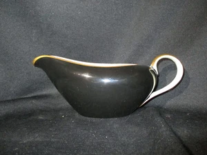 Fitz & Floyd Renaissance Black Gravy Boat Only - Picture 1 of 1