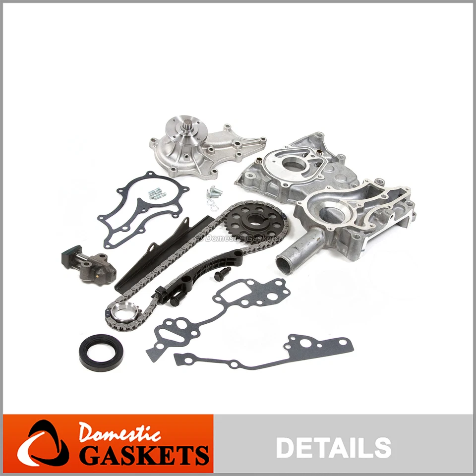 85-95 Toyota Pickup 2.4L Heavy Duty Timing Chain w/ Cover Water Pump Kit 22R - Image 1 of 4