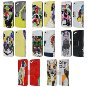 OFFICIAL MICHEL KECK DOGS 4 LEATHER BOOK WALLET CASE FOR APPLE iPOD TOUCH MP3 - Picture 1 of 7