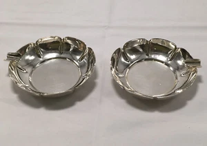 Vassoio cenere argento vintage posacenere C.A.M argento 0,925 Messico coppia - Foto 1 di 5