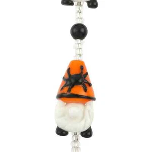 Halloween Gnome Lampwork Glass Bead Mix by Bead Landing™ 2pc - Picture 1 of 3