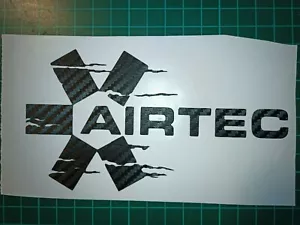 3D Carbon fiber Airtec Sticker, Tuning and Performance Decal, Car, Bike, Van - Picture 1 of 4