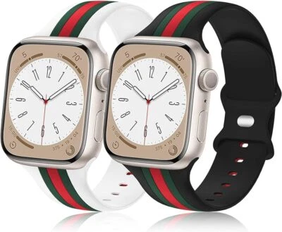 2 pulseiras de luxo para Apple Watch iWatch Series Ultra 8 7 6 5 4 38mm/40mm 42mm/44mm 49m. - Imagem 1 de 3