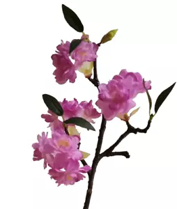 (4 pcs) Natural Lavender Cherry Blossom 16" Branch Sakura Silk Flower Home Decor - Picture 1 of 7