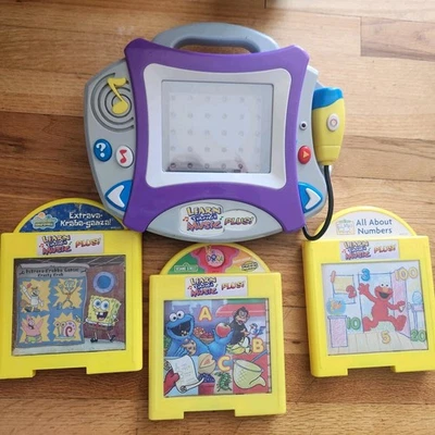 WORKING Mattel Learn Through Music Plus Console & 3 Cartridges 2004 - Image 1 of 4