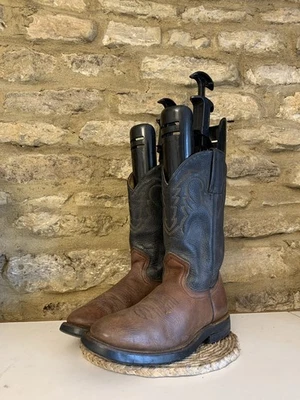 Made In Mexico Billy Boots Womens Brown Black Leather Cowboy Size UK 4 EU 37 - Image 1 of 4