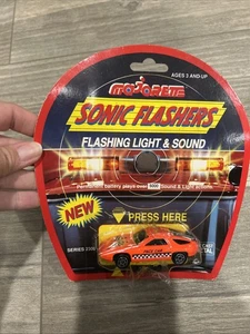 Majorette Sonic Flashers Series 2300 Flashing Light & Sound Diecast Pace Car Toy - Picture 1 of 5