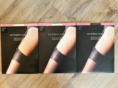 Lot of 3 Victoria Secret light SHAPING Stockings 15den SZ B Discontinued - Image 1 of 3