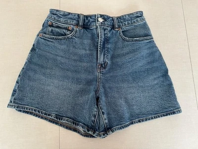 Pantalones Cortos de Jean Madewell The Curvy Perfect Vintage Largo Medio, Lavado Mantón - Talla 26 Foto 1 de 4