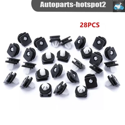 28x Fit Ford Explorer 2011-19 Clips Kit Exterior Front Windshield Pillar Trim US Foto 1 de 4