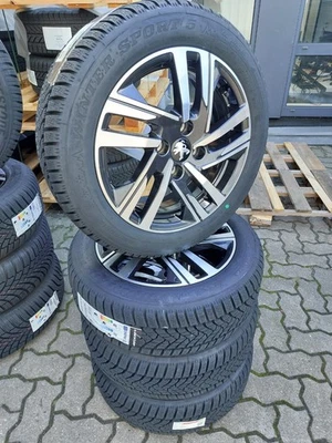 Peugeot 208 Neu Original Satz Winterräder ALU 195/55R16 91H Dunlop 1682514580 - Bild 1 von 4