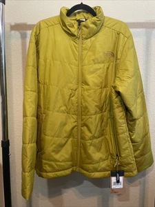 Men’s L The North Face Junction Insulated Mineral Gold Jacket 2 Zipper Pockets - Picture 1 of 7
