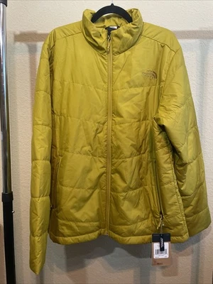 Men’s L The North Face Junction Insulated Mineral Gold Jacket 2 Zipper Pockets - Image 1 of 4