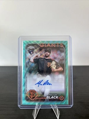 2024 Topps Chrome Update Series - Autographs Mason Black #AC-MB Aqua Wave /199 - Image 1 of 3