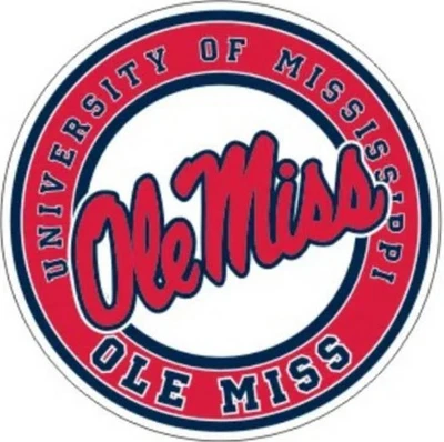 Ole Miss Sticker Rebels NCAA Football Die Cut Laminated - Image 1 of 2