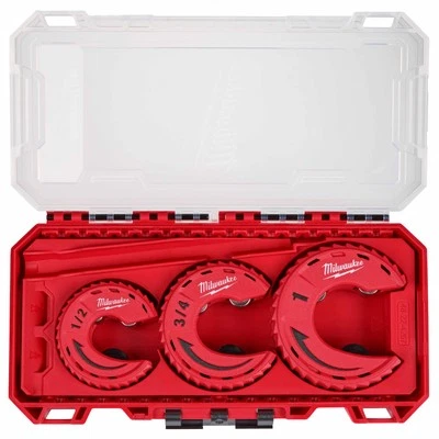 For Milwaukee 48-22-4267 3 Piece Red Close Quarters Tubing Cutter Set - Image 1 of 4