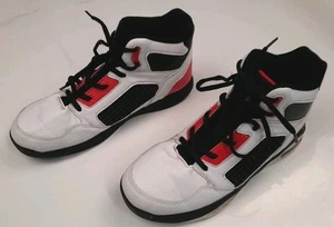 SHAQ Boys High Trainers White/Red/Black Size UK5 - Picture 1 of 21