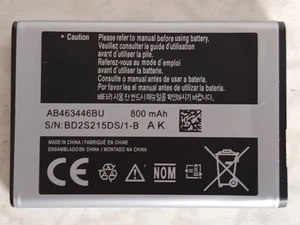 BATTERIE ORIGINALE SAMSUNG OEM 800mAh 2,96Wh AB463446BU pour téléphone Samsung - Photo 1 sur 2