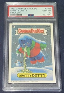 1987 Topps Garbage Pail Kids 10th Series #386a Snotty Dotty PSA 10 GEM MINT - Picture 1 of 2