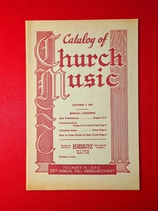 VINTAGE Lorenz Verlagskatalog Kirchenmusik 58. Herbstankündigung 1947 - Bild 1 von 5