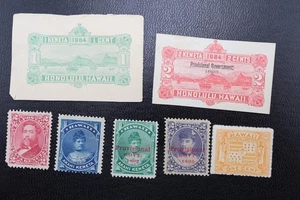 HAWAII MINT NO GUM MNG LOT - Bild 1 von 3